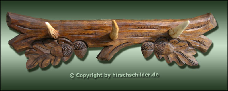 SSL 601 Handgeschnitzte Schlüsselleiste mit echten Hornspitzen